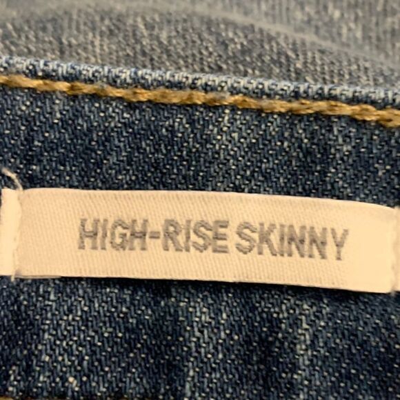 True Craft Light Blue Wash Distressed Skinny Jeans Sz 22W - Picture 5 of 7